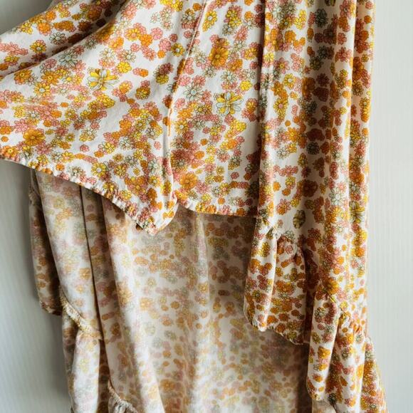 Art Class Boho Floral High Low Skort Style Dress - Picture 6 of 6